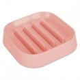 thumbnail image 1 of Suministros de cuenco de alimentación antiasfixia de comida lenta para mascotas con forma cuadrada de plástico de calidad alimentaria con almohadilla antideslizante inferior para gatos y perros (rosa), 1 of 8