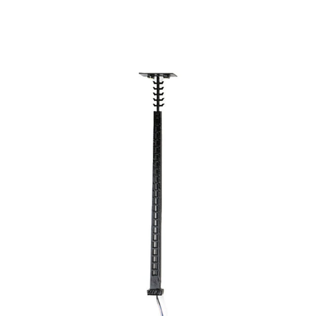 Model Railway Lamp Outdoor Scenery Layout LED Metal Lamppost Decoration Ladder Streetlights Architectural Sand Accessories Black (White Light)