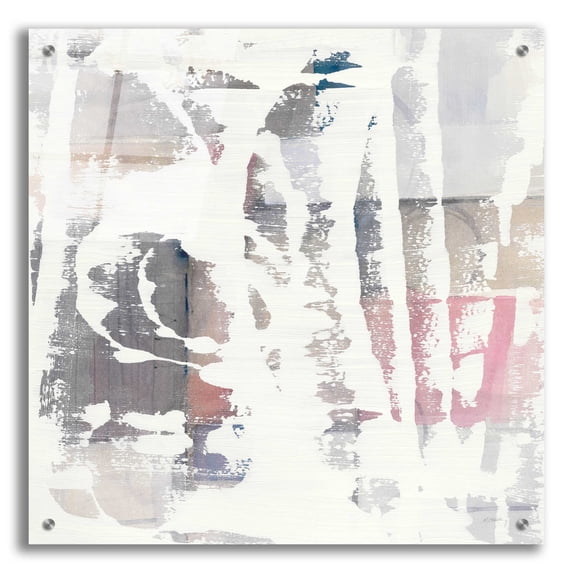 Epic Art 'White Out Crop' by Mike Schick, Acrylic Glass Wall Art, 24"x24"