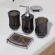 thumbnail image 4 of Juego de accesorios de baño modernos Gloria acrílico negro, 4 of 8