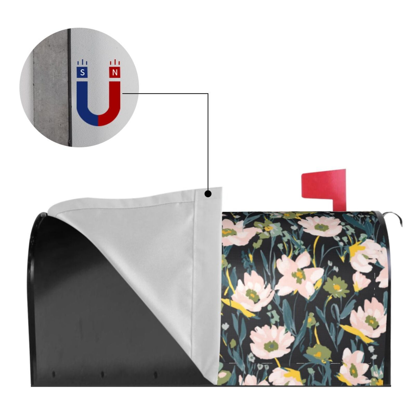 Kdxio Magnetic Mailbox Cover 21x18 in Mailbox Cover Outdoor Decoration Holiday Mailbox Covers for Home Garden Yard-21x18 in