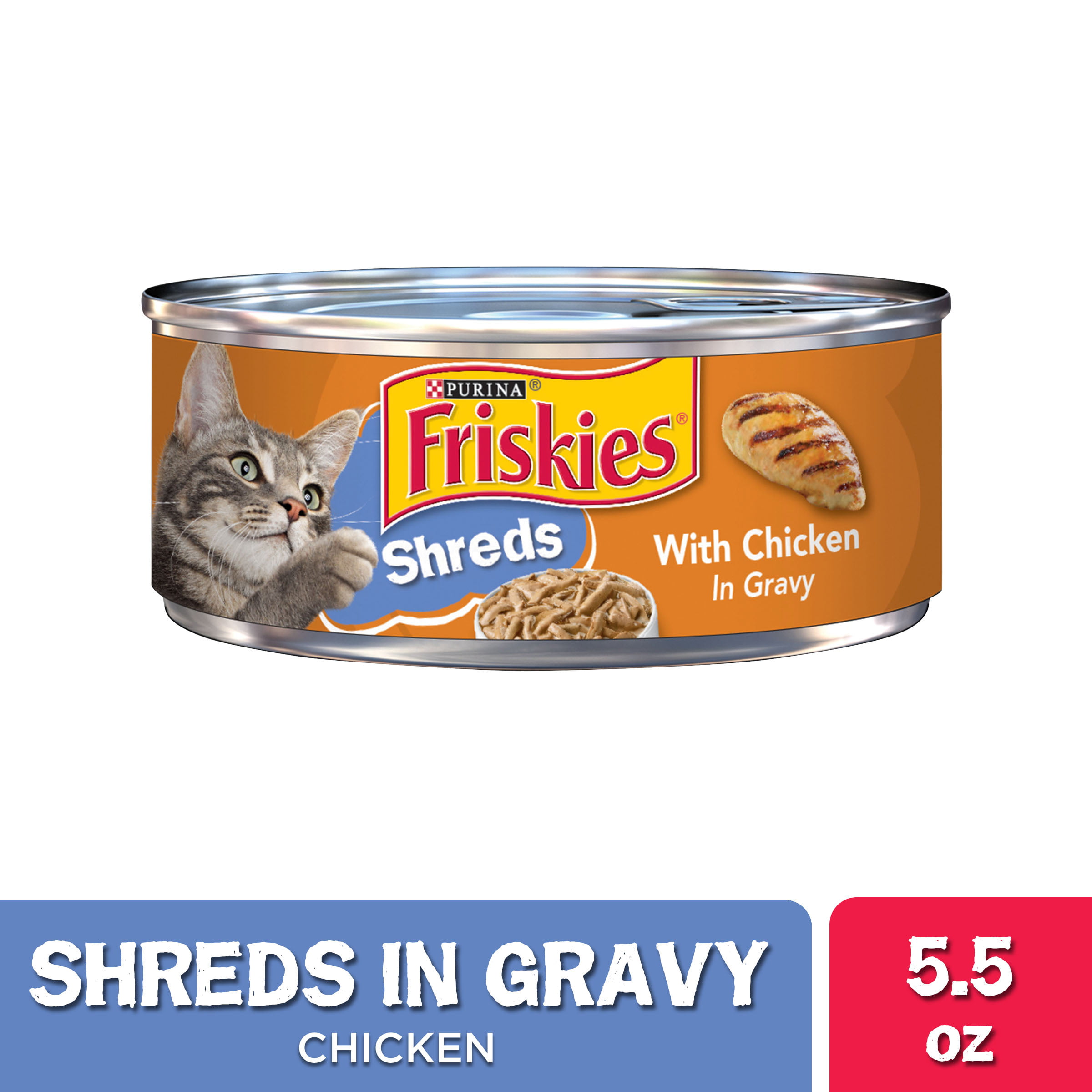 Friskies Gravy Wet Cat Food, Shreds 