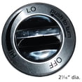thumbnail image 2 of 2" Black and Silver Plastic Control Knob for Gas Grills, 2 of 2