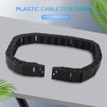 thumbnail image 2 of 18mm x 37mm Black Flexible Semi Enclosed Cable Drag Chain 1M 39.4", 2 of 8