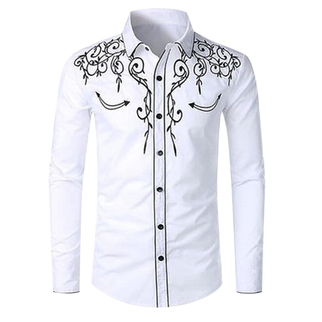Fashion Casual Men's Long Mesh Shirt Men Rompers Men Sleeve 3D Digital Printed Button up Shirt Men Dress Shirt Large Size for Tuxedo Romper Men Large Button Spring and Autumn - Casual Dress