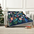 thumbnail image 7 of Yayeee Throw Blanket for Couch Soft Warm 50" x 60" Sofa Chair Bed Decoration, Bloom Flowers, 7 of 7
