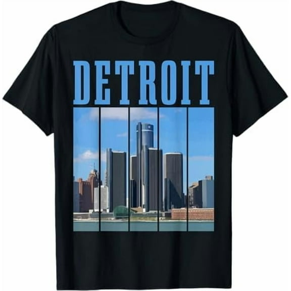 Detroit Michigan Pride Motor Rock City Shirt Iconic Skyline T-Shirt Detroiter 313 Classic Unisex Souvenir Gift Shirts