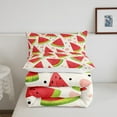 YST Watermelon Queen Comforter Set Tropical Fruit Bedding Set Polka