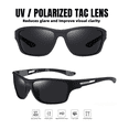 thumbnail image 3 of Lentes De Sol Polarizados Hombres Protección Uv400 2 Piezas Lab.G, negro  marrón, 3 of 4