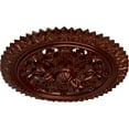 thumbnail image 3 of Ekena Millwork 21 5/8"OD x 2 1/2"P York Ceiling Medallion (Fits Canopies up to 3 5/8"), Hand-Painted Antique Copper, 3 of 6