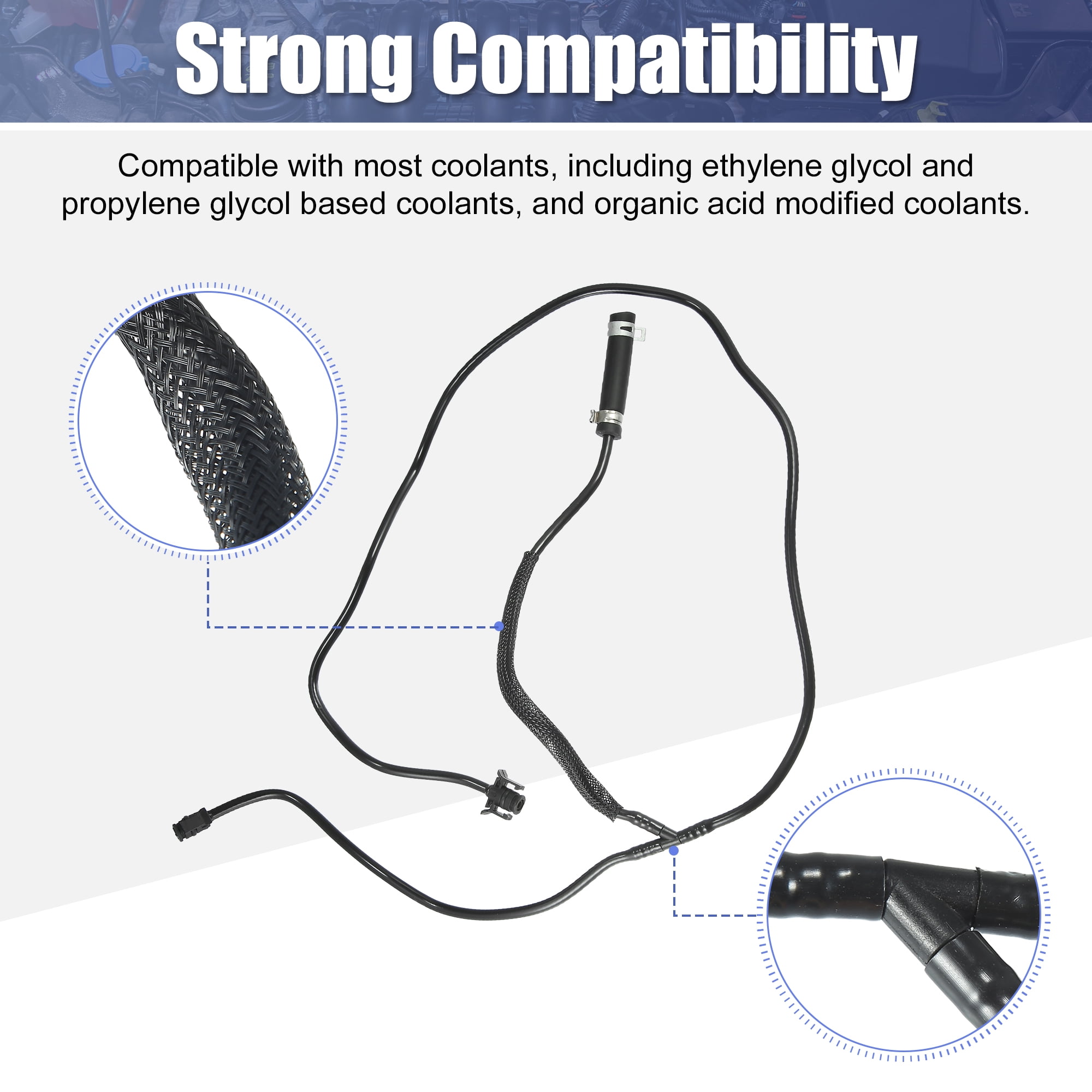 Ford Focus 2.0L L4 2012-18 Coolant Overflow Hose, OE CV6Z