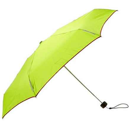 Mini Manual Umbrella - Totes Mini Trekker Umbrella With Manual Open Pink/Green - 41