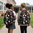 thumbnail image 5 of Xixirimido Space Planets Print 17" School Backpack for Girls Boys High School Book Bag Cute Backpack Lightweight Middle School Back Pack Daypack Elementary, 5 of 8