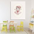 thumbnail image 3 of Stupell Industries Cottage Nursery Ballerina Cat Striped Canvas Art, 36 x 48, by LSR Design Studio, 3 of 8