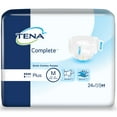 thumbnail image 2 of TENA Complete Briefs, Incontinence, Disposable, Moderate Absorbency, Medium, 24 Count, 3 Packs, 72 Total, 2 of 4