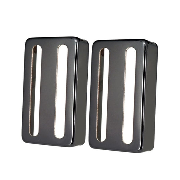 Cubiertas Humbucker de dos líneas Yuyangstore para guitarra eléctrica Negro