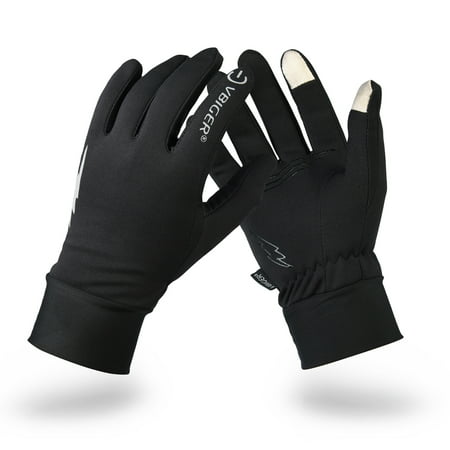 Vbiger Men Winter Warm Gloves Windproof Anti-slip Touch Screen Gloves Cold Weather Gloves