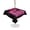 Red, Pink, Black, variant on Outdoor Tablecloth with Umbrella Hole for Patio/Picnic/Party/Camping, Neon Video Game Waterproof Table Cloth Rectangle Table Cover Washable, Pink Text Graffiti Brick Art Black (52"x 70")