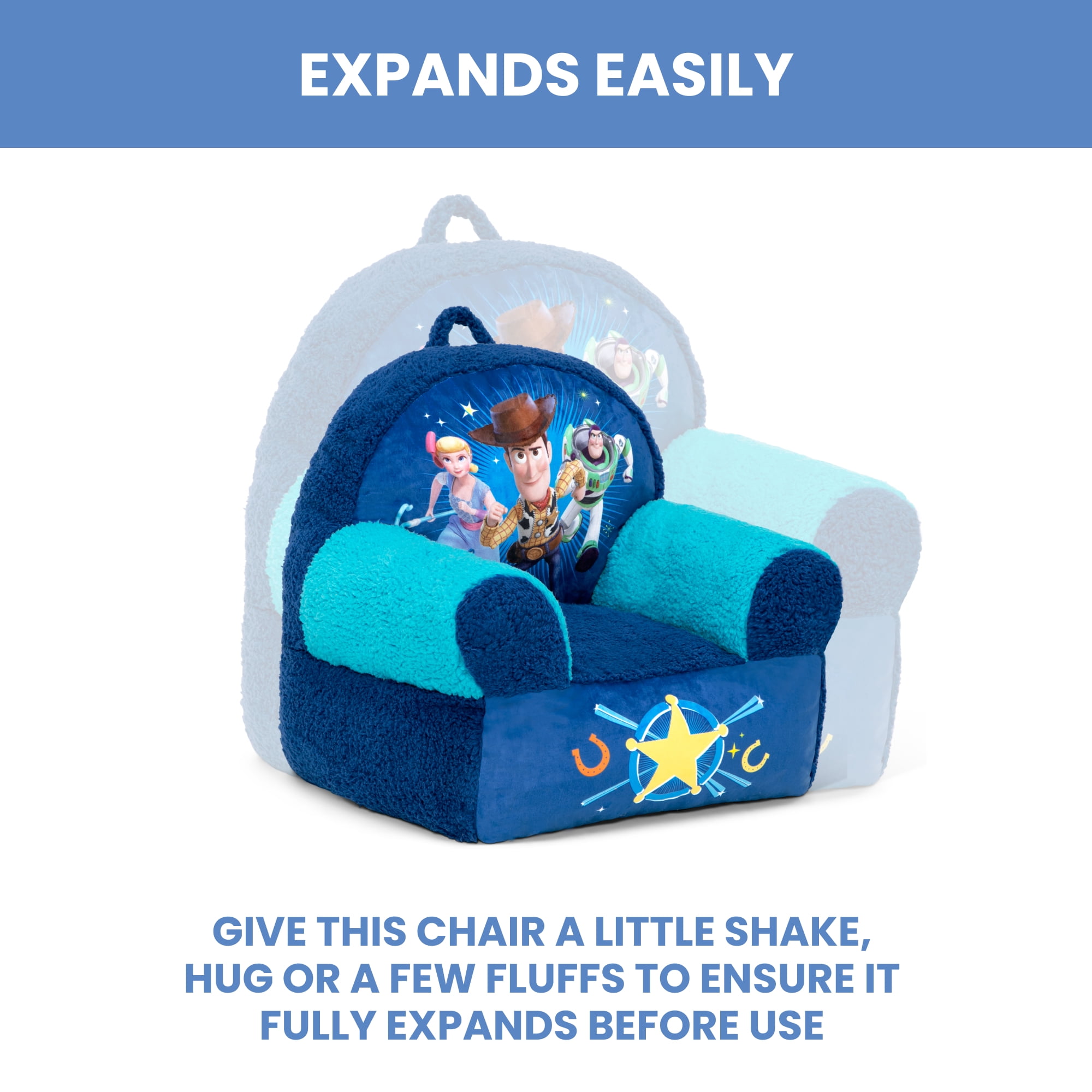 Toy Story Cozee Buddy Chair by Delta Children, Blue