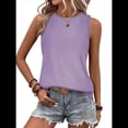 thumbnail image 1 of Camisas Casuales de Verano para Mujer, con Cuello Redondo y Mangas , Color , Talla XXL, 1 of 7