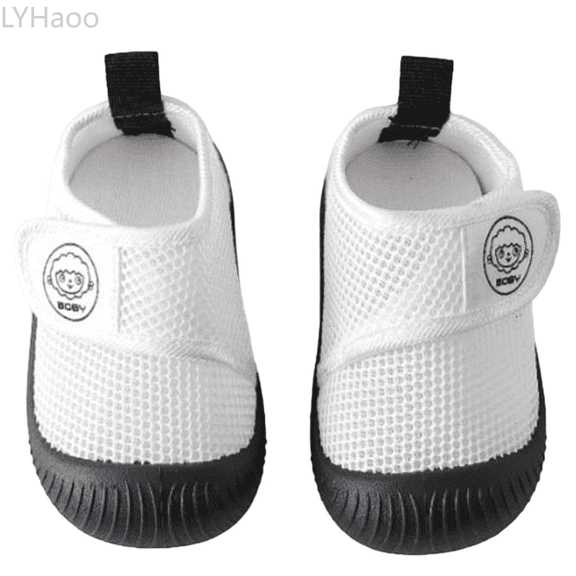 LYHaoo Summer Walking Shoes For Baby Girls Soft Sole Breathable Infant Shoes For Boys 0 3 Years Old Sizes 13 Toddler Black(6-11 Months)