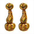 thumbnail image 1 of Candelero de Calabaza Decoraciones de Halloween Centro de Mesa Portavelas 2 Piezas, 1 of 5