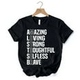thumbnail image 6 of Inspirational Mom T-Shirt, Definition Black Tee for Brave and Thoughtful Mothers, 6 of 6