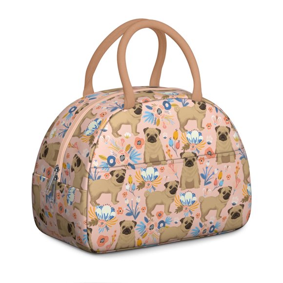 Sac à Lunch Motif Chien et Os – Style Dessin Animé Fantaisiste pour Fans d'Animaux