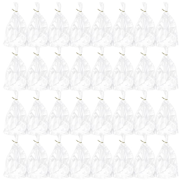 SEWACC Ensemble de 100 Sacs de Rangement Transparents Sacs d'Emballage pour Bijoux Plastique Transparent Emballage Polyvalent 30x7 Po