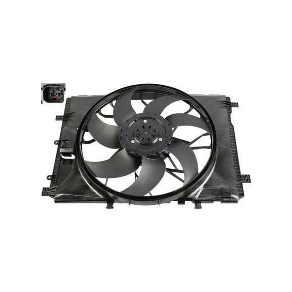 A/C Condenser Fan Assembly - Compatible with 2008 - 2014 Mercedes-Benz C300 2009 2010 2011 2012 2013