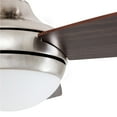thumbnail image 3 of Prominence Home Calico 52" Nickel Modern Ceiling Fan with 3 Blades, Integrated LED Light Kit, Remote & Reverse Airflow, 3 of 11
