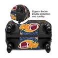 thumbnail image 4 of Vsdgher Burning Rugby Balls Print Luggage Cover Washable Suitcase Cover Protector Anti-scratch Suitcase cover Fits 18-32 Inch Luggage, 4 of 8