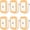 6-pack Warm white, variant on 6-Pack LED Night Light Lamp with Smart Sensing, Auto Dusk to Dawn Sensor, Daylight White, 0.5W Plug-in Wall Nightlight