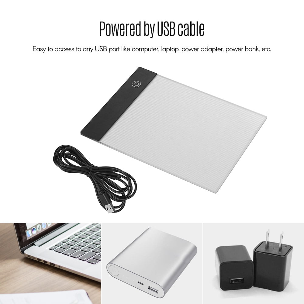 Dcenta Drawing Tracer, A5 Graphic Tablet Light Pad Digital Tablet Copyboard for Tracing Drawing Copying
