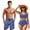 250 Anniversary USA Flag, variant on Couple Swimsuits Matching Set 250th USA Flag Bikini Women's Twist Front Swimwear Sets Mens Swim Trunks Matching Bathing Suits for Couples Tummy Control High Waisted Swimwear Woman S