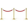 thumbnail image 5 of Uxcell 5 Feet Dark Red Velvet Stanchion Rope, Crowd Control Barrier Rope with Snap Hook, Silver, 5 of 6
