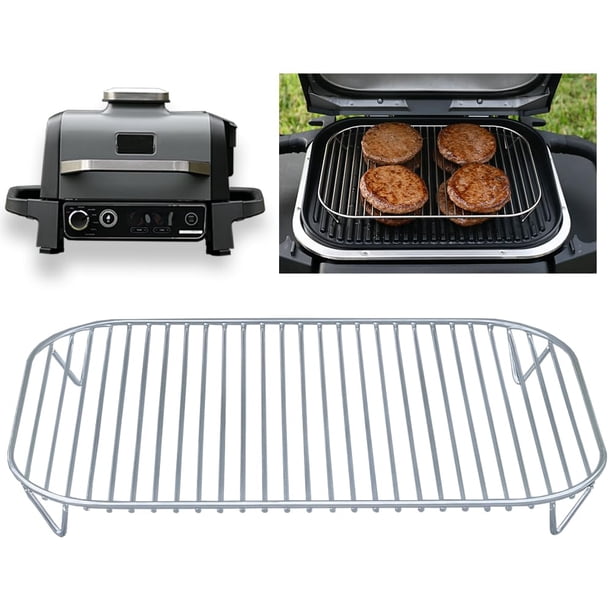 Rejilla de acero inoxidable para parrilla y ahumador al aire libre, accesorios para freidora de aire eléctrica Master Grill 7 en 1, apto para lavavajillas