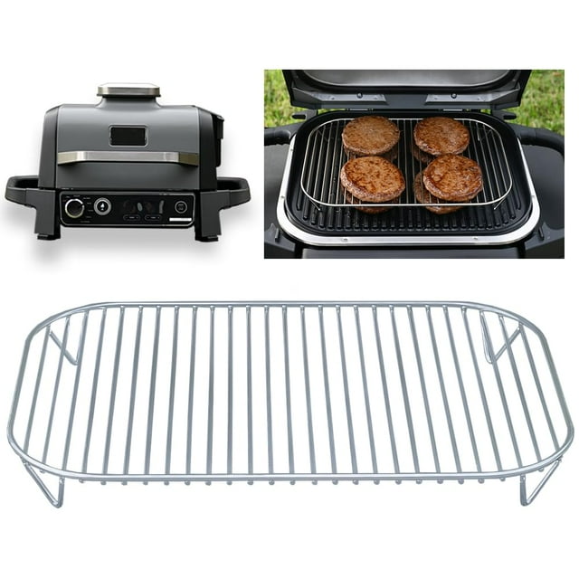 Rejilla de acero inoxidable para parrilla y ahumador al aire libre, accesorios para freidora de aire eléctrica Master Grill 7 en 1, apto para lavavajillas
