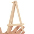 thumbnail image 3 of Homoyoyo 2-Pack Beige Wood Tabletop Display Easels for Photos, Art, Signs, and Small Frames, 3 of 6
