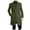 Army Green, variant on Men's Casual Trench Coat Slim Fit Notched Collar Long Jacket Overcoat Single Breasted Pea Coat wih Pockets