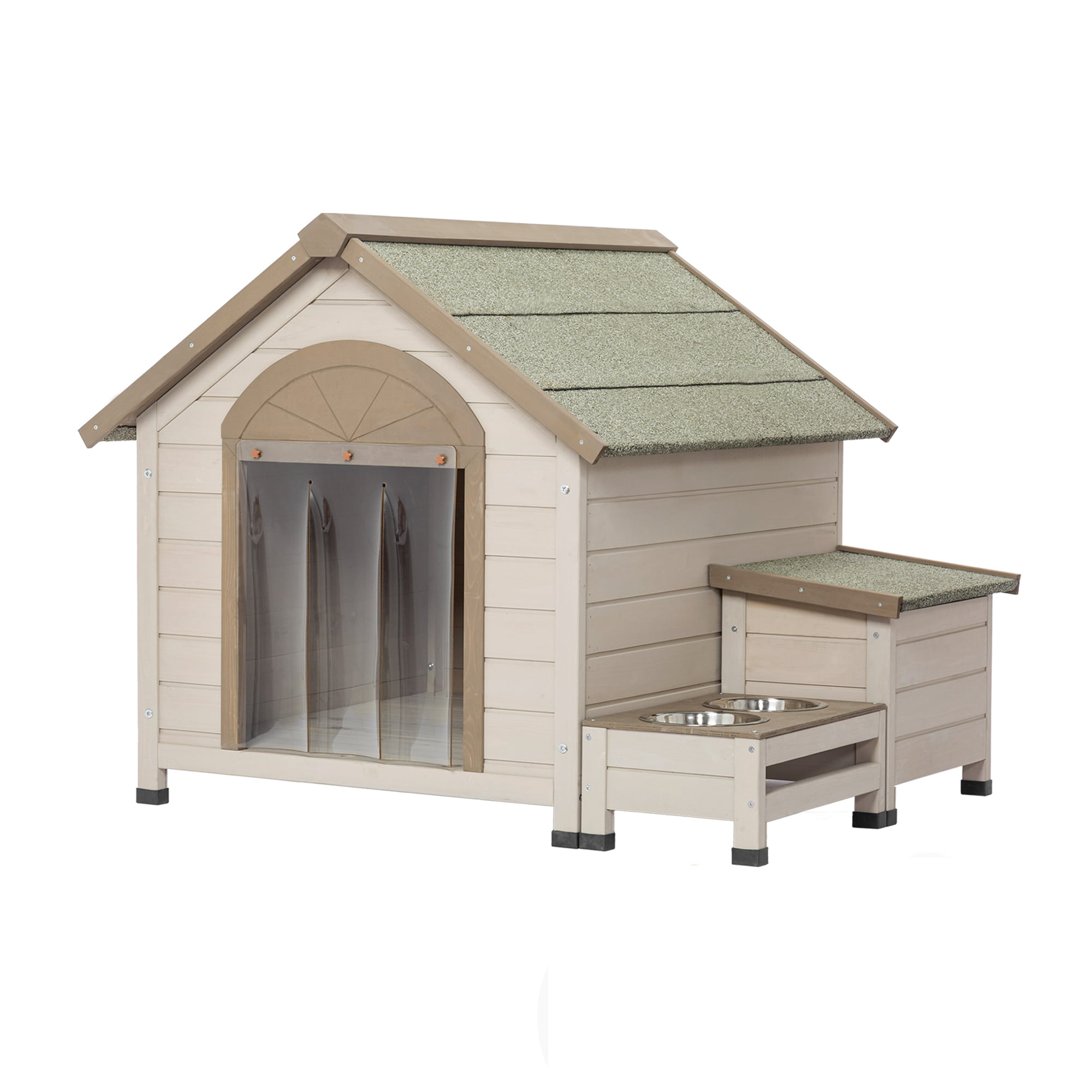 LCYDMJ Dog Houses Outdoor Solid Wood Dog House Luxury Pet House, Rain and  Sun Protection Large and Medium-Sized Pet Shelters, Easy