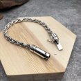 thumbnail image 4 of K-KED Solid 925 Sterling Silver Chain Men Gift 5mm Twist Rope Bracelet 32g/8.6inch, 4 of 7
