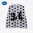 thumbnail image 2 of Sudadera con capucha de Mickey Mouse de Disney, Mickey Minnie, 3D, linda, kawaii, Y2K, para mujer, cuello redondo, manga larga, suéter para mujer, 2 of 5