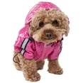 thumbnail image 3 of Pet Life ® 'Reflecta-Sport' Multi-Adjustable Reflective Weather-Proof Dog Raincoat w/ Removable Hood, 3 of 4