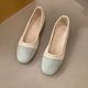 thumbnail image 2 of Zapatos Casuales Planos para las Mujeres Color-Bloque Dedo Redondo Boca Poco Profunda Deslizamiento en Zapatillas de Lienzo Primavera, Zapatos de Lienzo para las Mujeres, 2 of 5