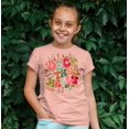 thumbnail image 2 of Deck the Halls Ornament Groovy Kids and Adult Matching Christmas T-Shirts for Matching Family Fun Outfits Peach Shirt Youth Medium, 2 of 2
