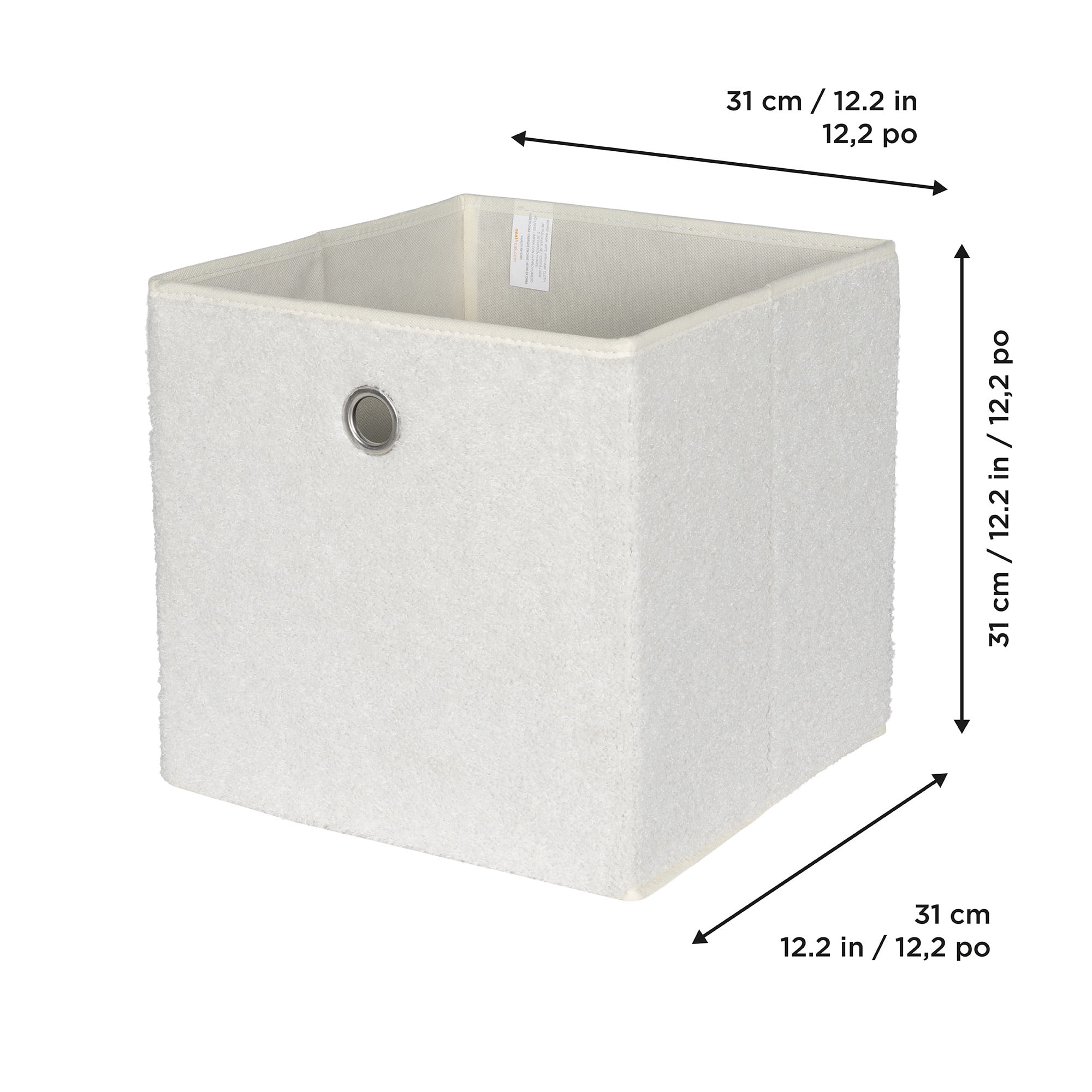 Neatfreak Kids Fuzzy Storage Cube, with grommet handle