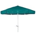thumbnail image 2 of 7.5 Hex Home Garden Umbrella 6 Rib Crank White with Teal Vinyl Coated Weave Canopy, 2 of 4
