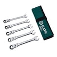 thumbnail image 4 of SATA 5-Piece 12 Pt. Flex-Head Ratcheting Wrench Set, Metric - ST09082SJ, 4 of 8