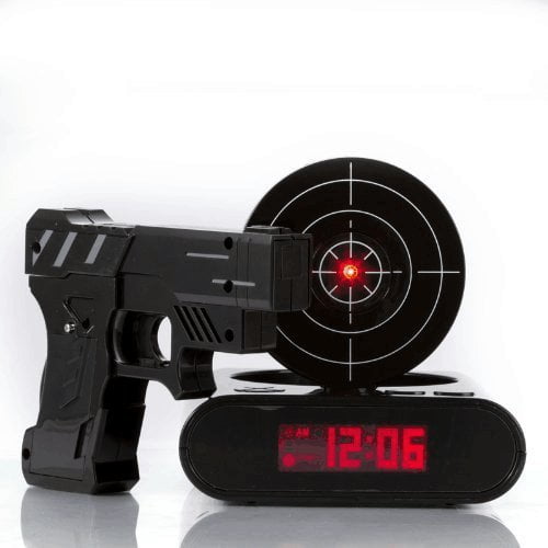 Lock N' Load Gun Alarm ClockTarget Alarm ClockCreative Shooting Clock